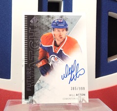 Will Acton 2013-14 - Future Watch Auto Rookie #311 Sp Authentic Upper Deck